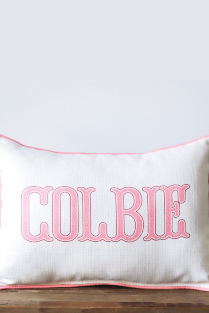Traditional Girl Name Pillow