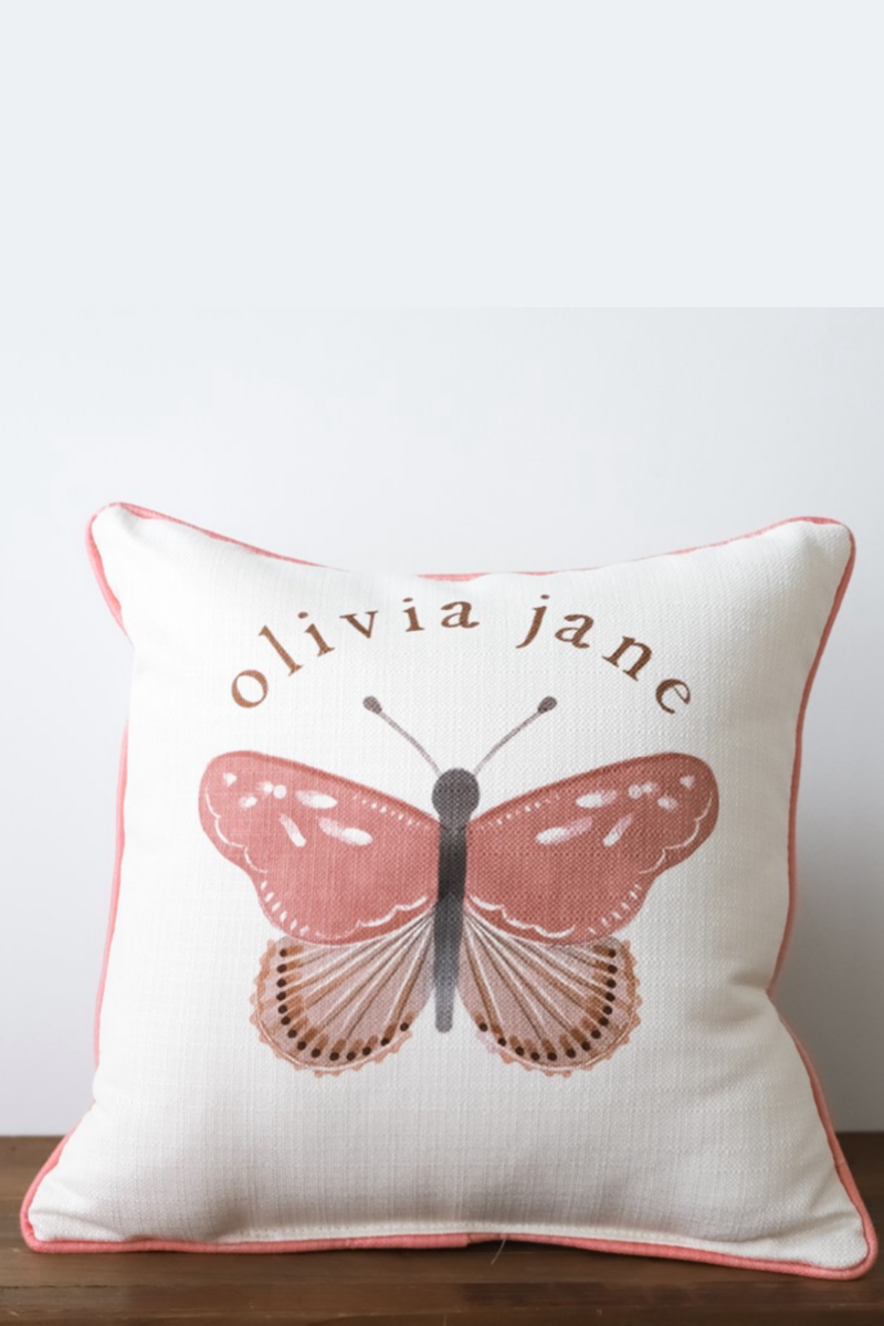 Butterfly Name Pillow