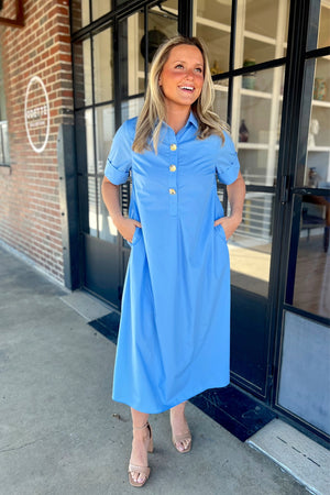 Kallie Dress - Blue
