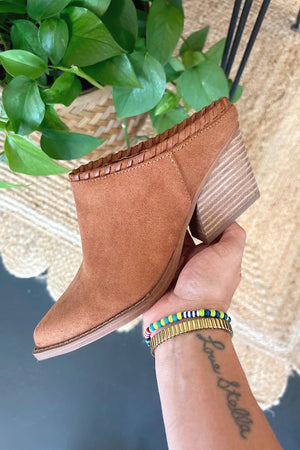 Andrea Suede Mule Bootie
