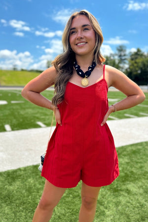 Jessie Romper - Red