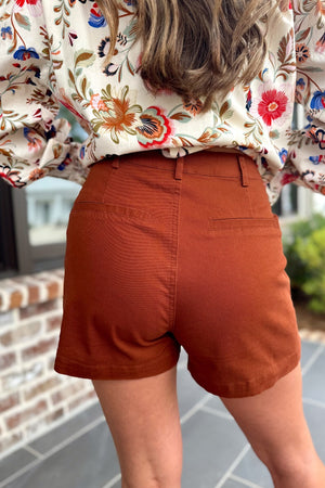 Sienna Shorts - Chestnut