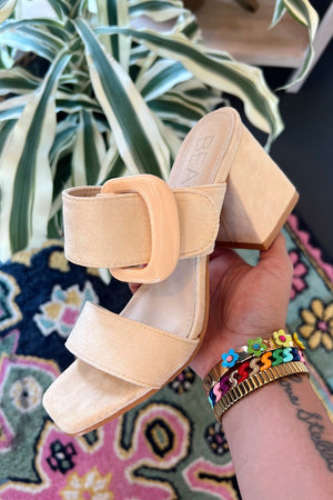 Sally Natural Suede Heel