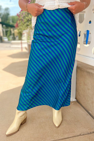 Lila Skirt - Green/Blue