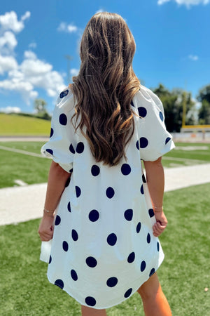 Monica Dress - Navy