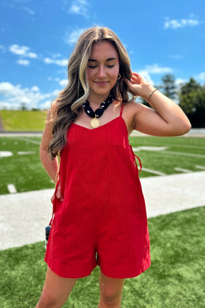 Jessie Romper - Red