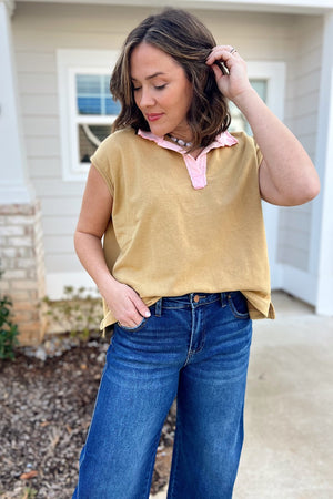 Harris Top - Pink Chestnut