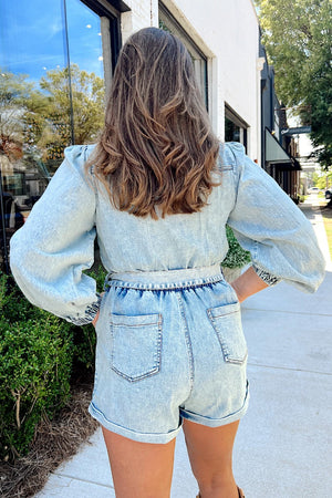 Melody Romper - Denim
