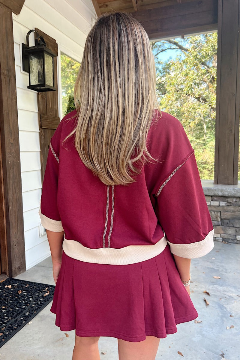 Benny Skort Set - Burgundy