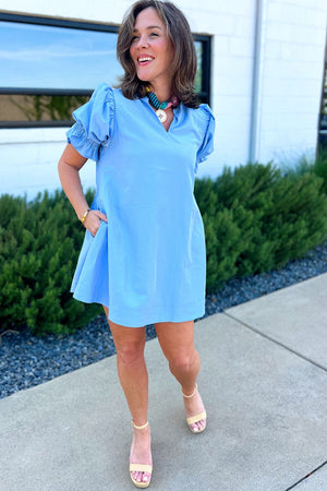Devon Dress - Blue
