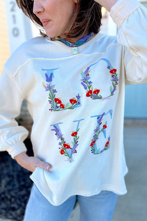 Love Floral Pullover