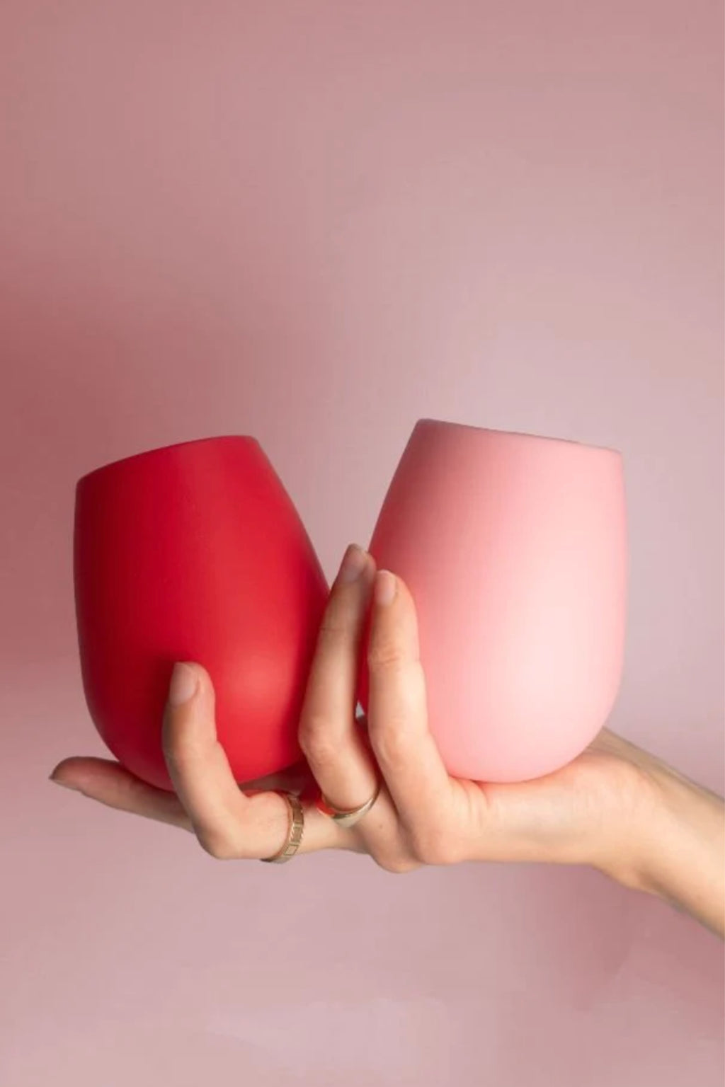 Silicone Unbreakable Tumbler - Cherry & Blush