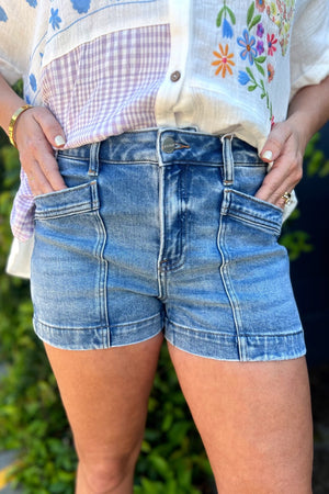 Risen Light High Rise Pocket Detail Short
