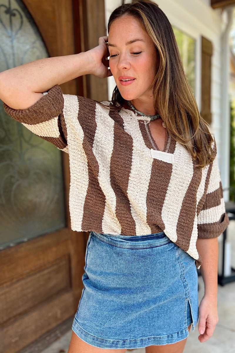 Mila Sweater - Brown