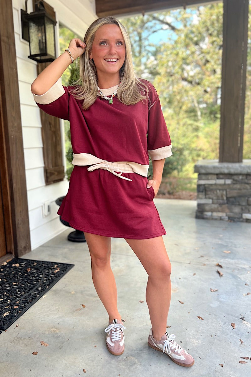 Benny Skort Set - Burgundy