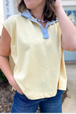 Harris Top - Butter Sky