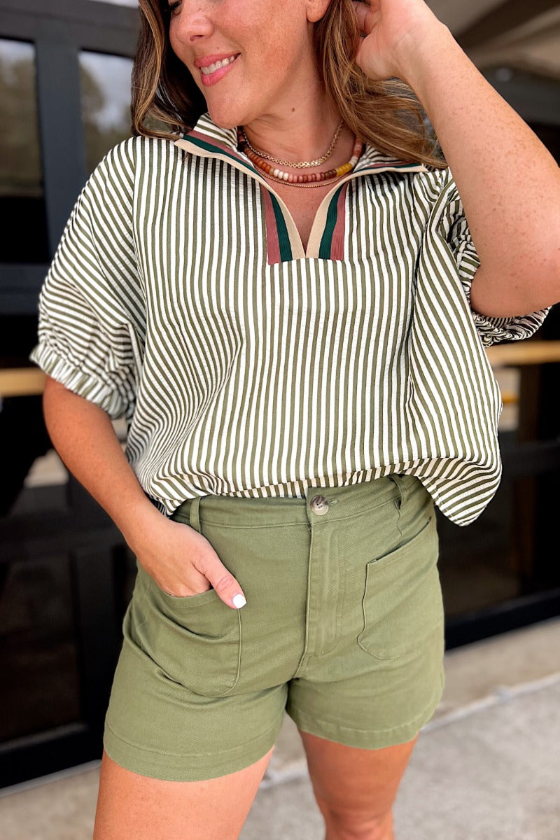 Jenkins Top - Olive