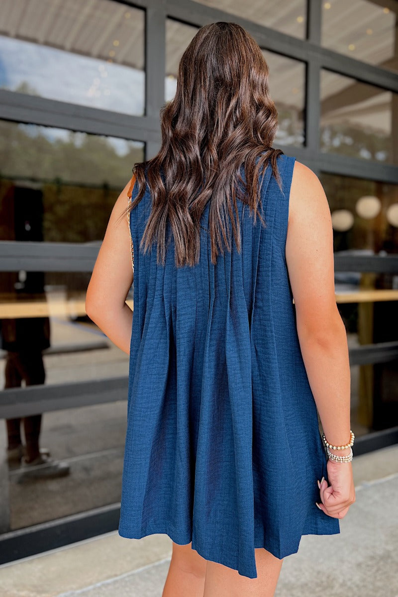 Rally Romper - Navy