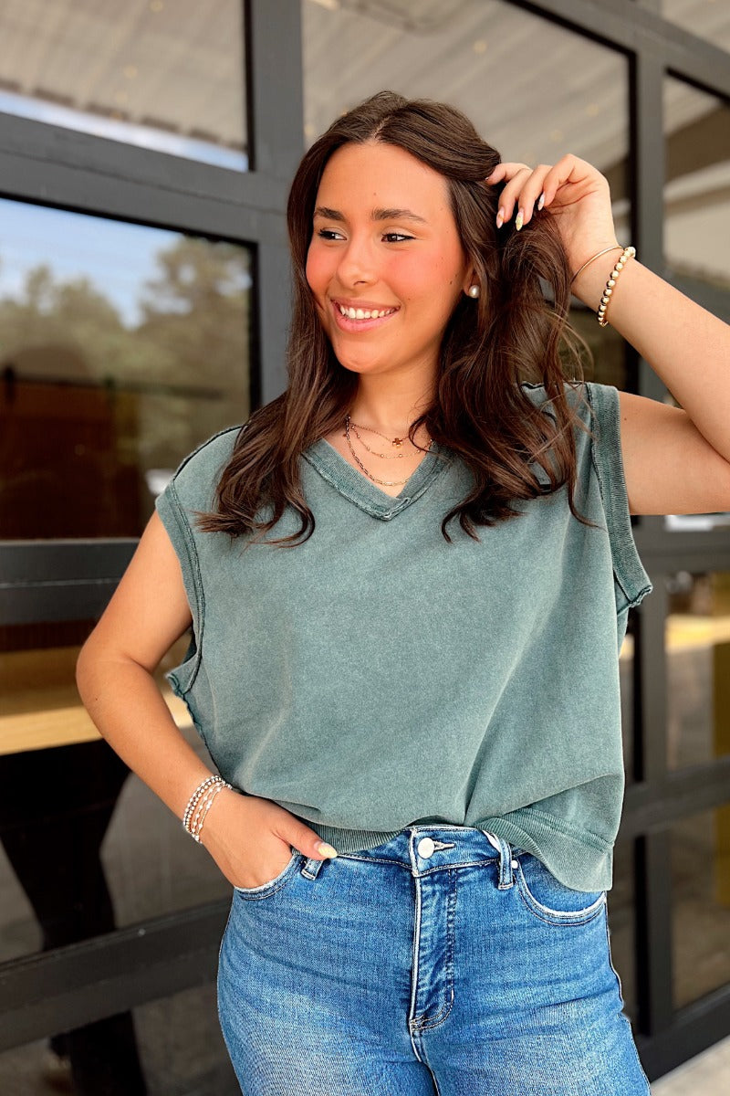 Devon Top - Green