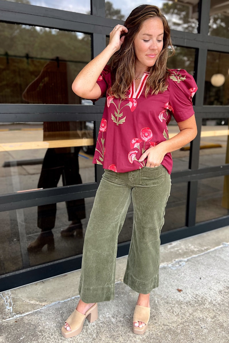 Kaylee Top - Wine