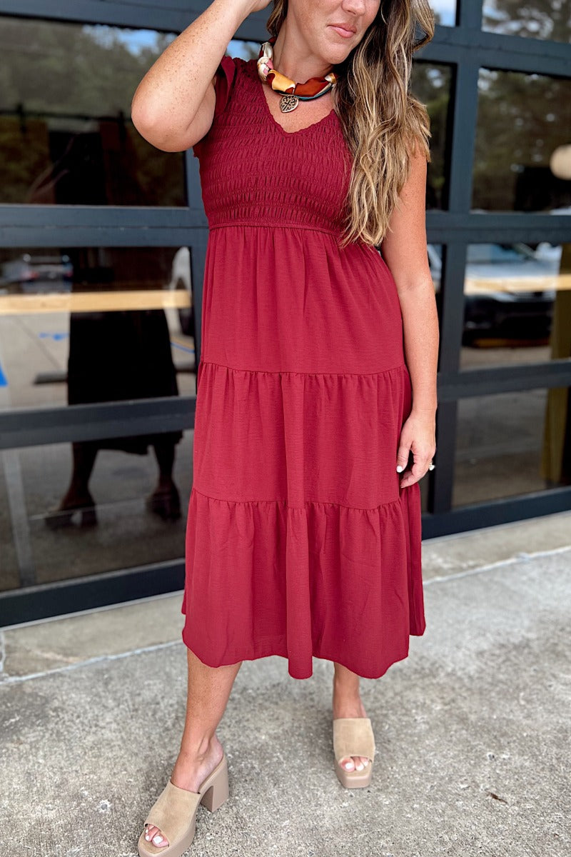 Isla Dress - Wine