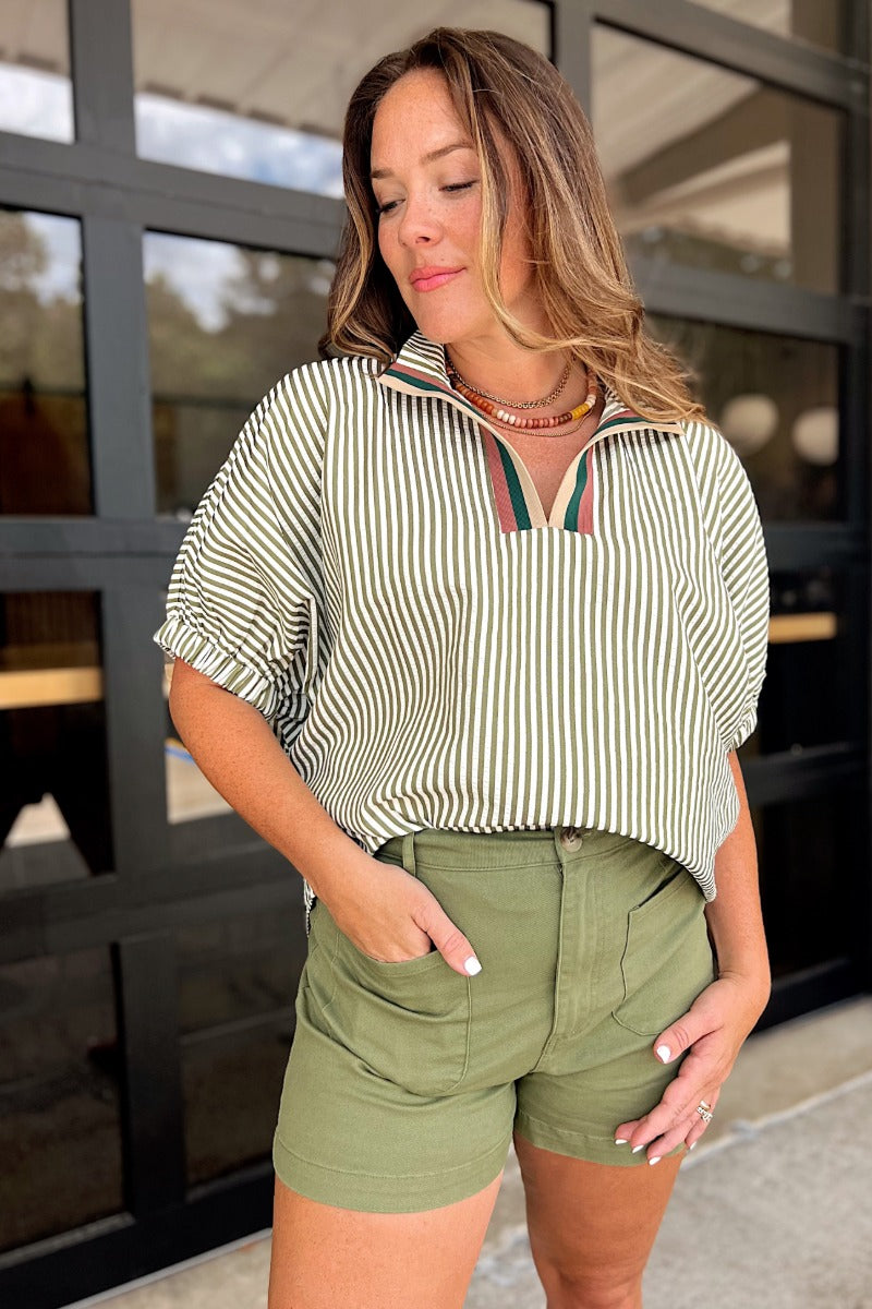 Jenkins Top - Olive