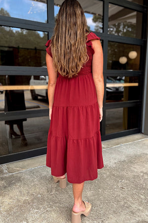 Isla Dress - Wine